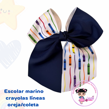 Cargar imagen en el visor de la galería, Coletero Marino con un toque de estampado
