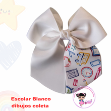 Cargar imagen en el visor de la galería, Coletero Blanco con un toque de estampado
