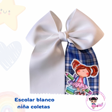 Cargar imagen en el visor de la galería, Coletero Blanco con un toque de estampado
