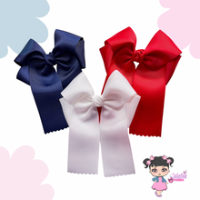 Cargar imagen en el visor de la galería, 🎀 Set 3 Moños Colores sólidos Moño cuatro  gajitos
